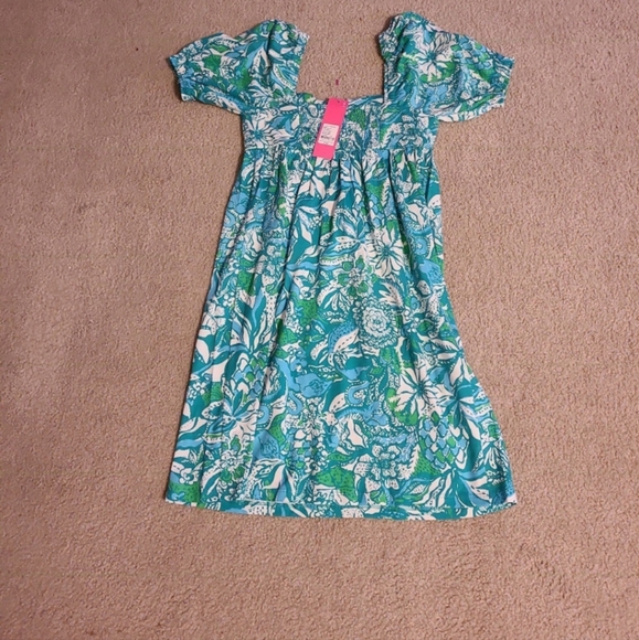 LILY PULITZER DELANEY SHORT SLEEVE DRESS - Picture 4 of 7